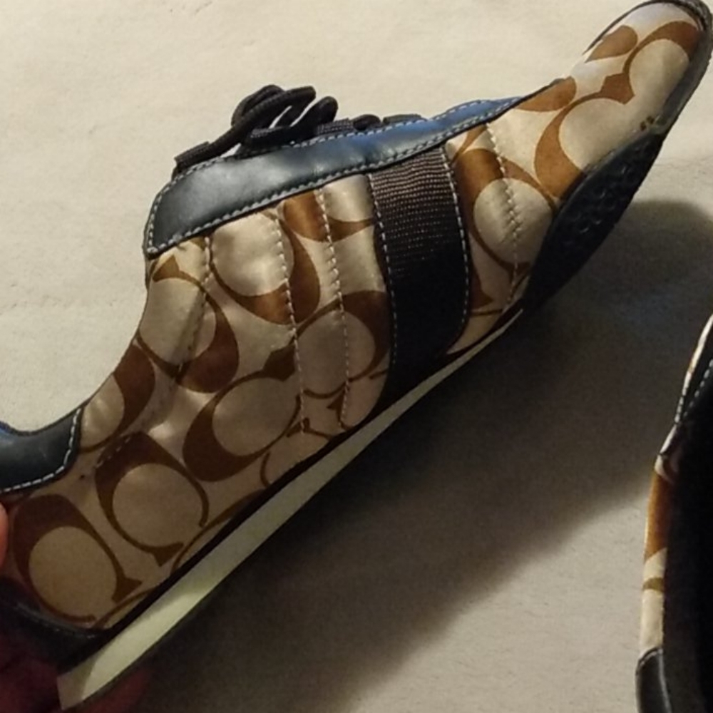 Coach satin lace up sneakers - Picture 5 of 10